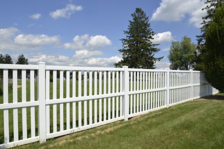 New fence installation